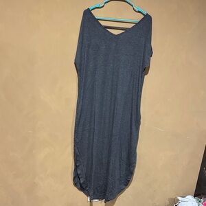 ANNABELLE Full Length Short Sleeve Caftan Maxi Dress Pockets Kaftan Beach Resort